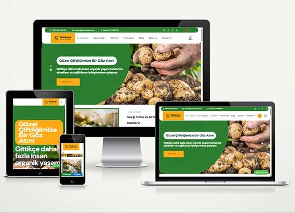 Fidan ve Gübre Üretim Web Sitesi Paketi Botanik
